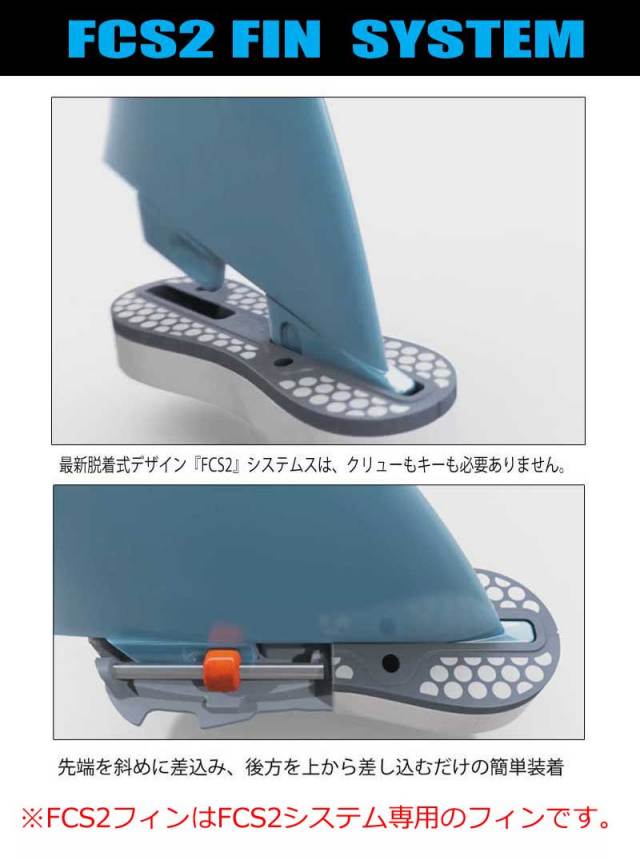 ショートボードフィン ツイン スタビライザー FCS2 POWER TWIN+1 SET
