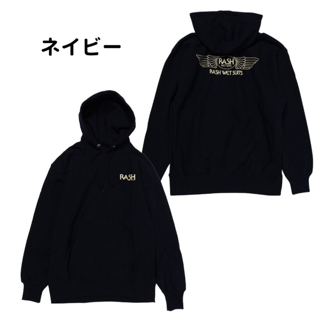 2025 RASH ラッシュ 羽バック プルオーバー パーカー メンズウェア