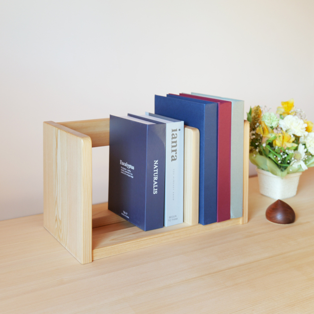 卓上 本棚 ひのきブックスタンド 本立て 木製 ヒノキ無垢