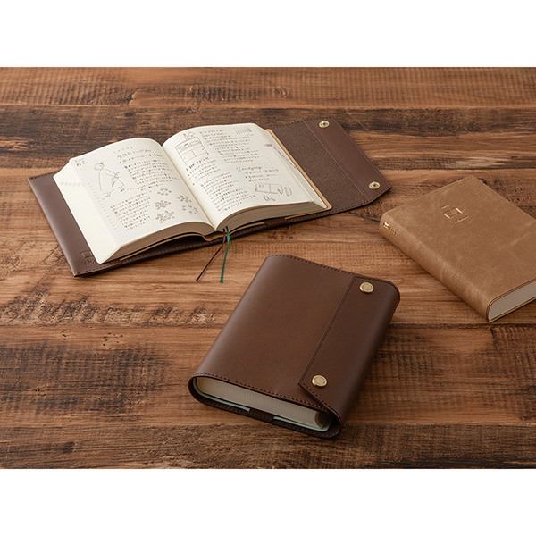 送料無料！名入れ対応】【限定】hibino手帳カバー ＜A6＞ 本革