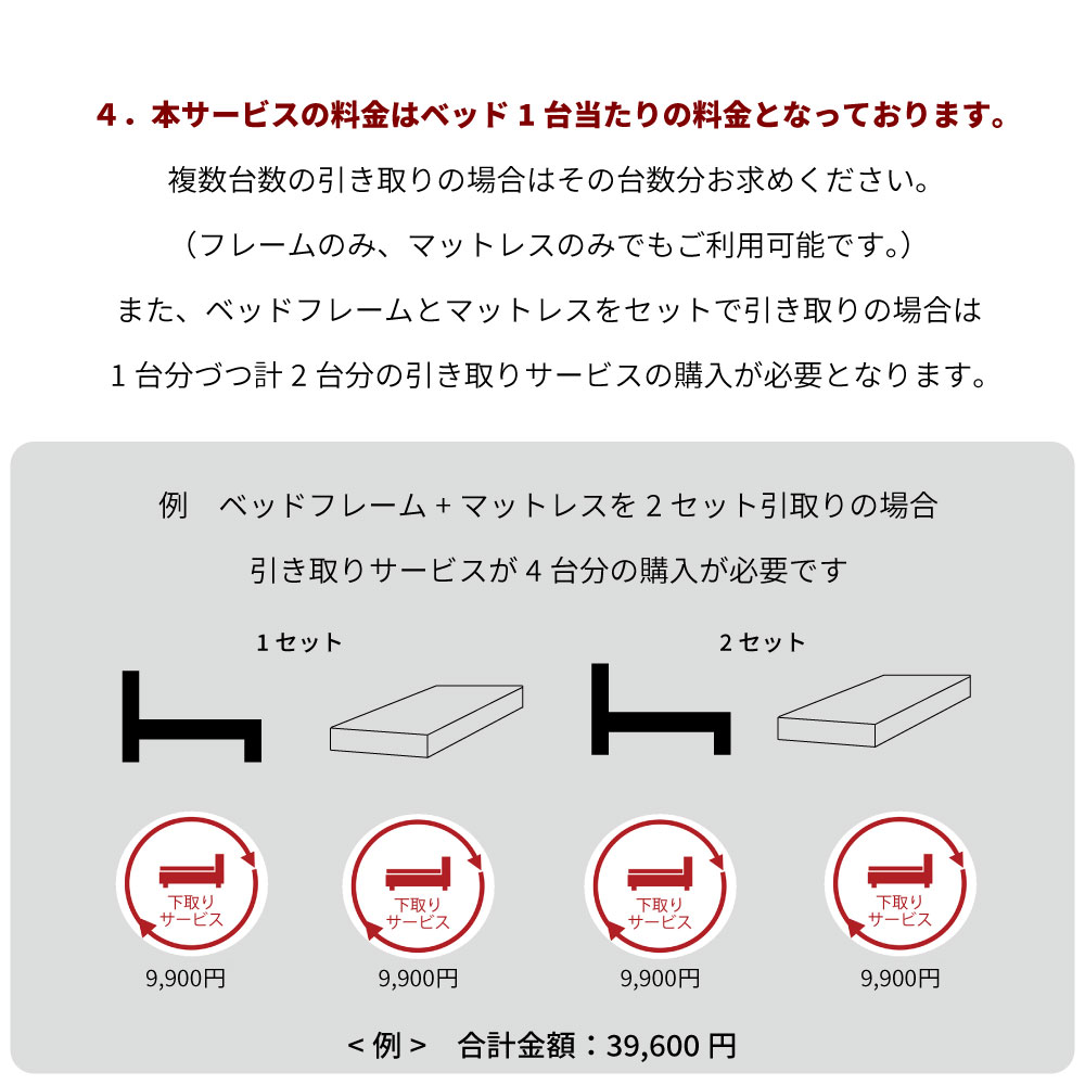 不要な家具・ベッド引き取りサービス 古いベッドの引き取り 源ベッドの