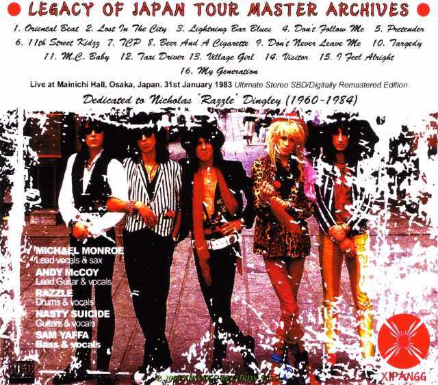 Hanoi Rocks ハノイ・ロックス/Osaka,Japan 1983