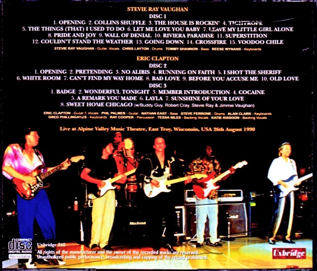 Eric Clapton,Stevie Ray Vaughan エリック・クラプトン