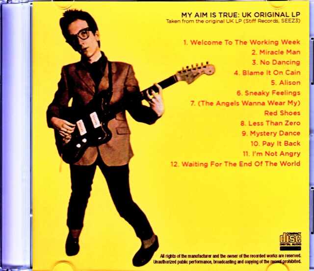 Elvis Costello エルビス・コステロ/My Aim is True UK Original LP