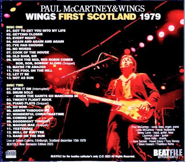Paul McCartney Wings ポール・マッカートニー ウイングス/Scotland,UK