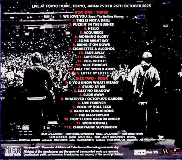Oasis オアシス/Tokyo,Japan 2025 2 Days Complete Remastered and