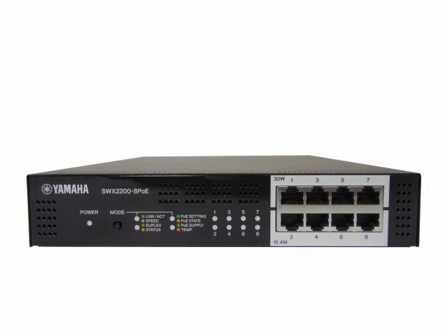YAMAHA SWX2200-8PoE スマートL2 スイッチ 中古美品 007 中古】YAMAHA