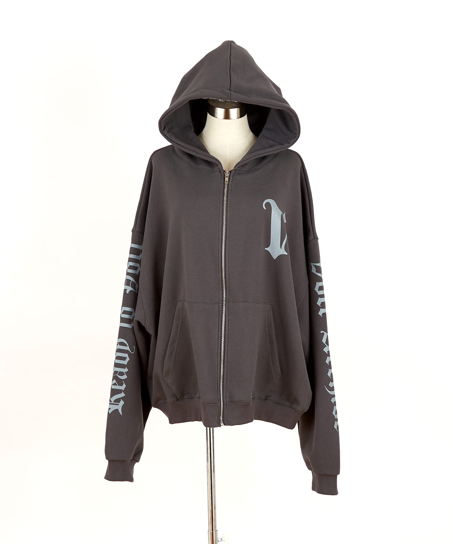 ストリートロゴスウェットジップアップパーカー / スエット ZIP