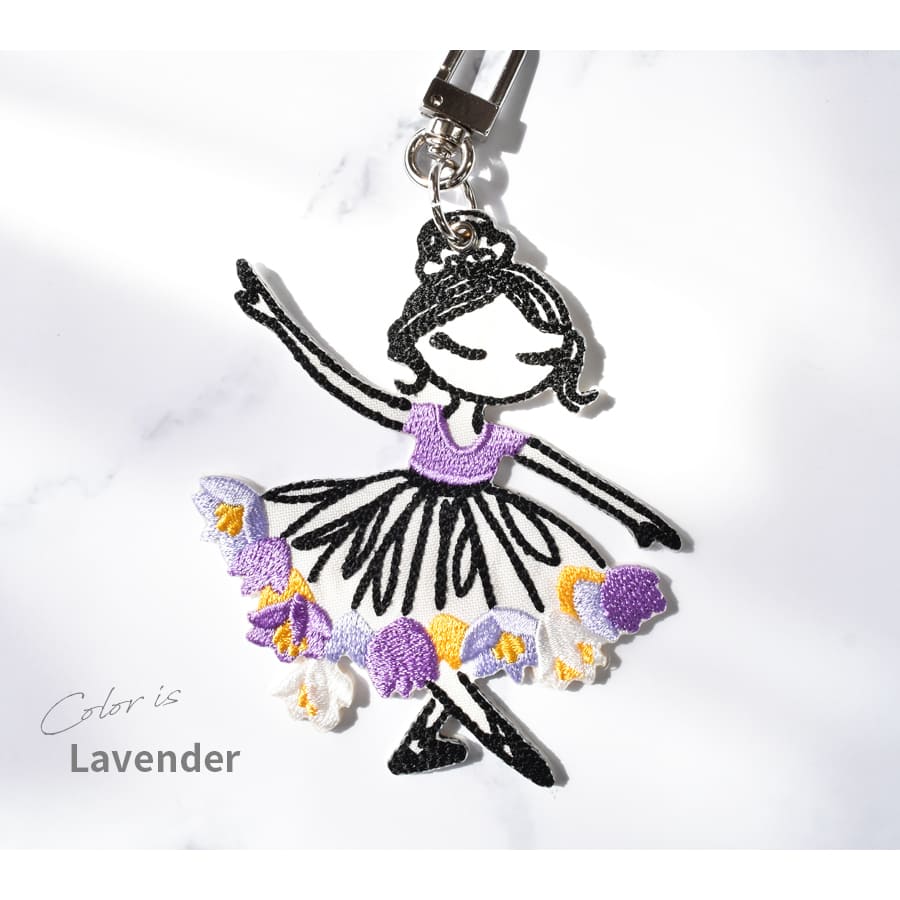 グッズ・雑貨＞バレリーナ刺繍キーチェーン｜バレエウェア・用品の専門