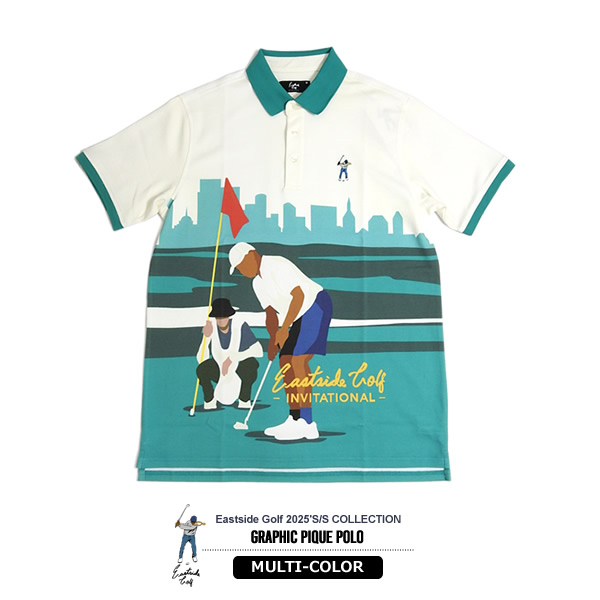 Eastside Golf［イーストサイドゴルフ］GRAPHIC PIQUE POLO