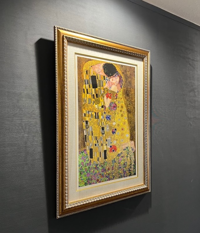 クリムト 「接吻」 額縁付きの購入なら絵画販売のアートギャラリー南青山