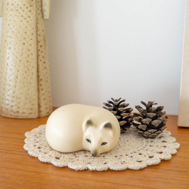個別販売】Lisa Larson リサ・ラーソン｜FOX WHITE 白キツネ Sサイズ