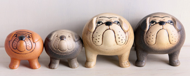 個別販売】Lisa Larson リサ・ラーソン｜BULLDOG ブルドッグ Mサイズ