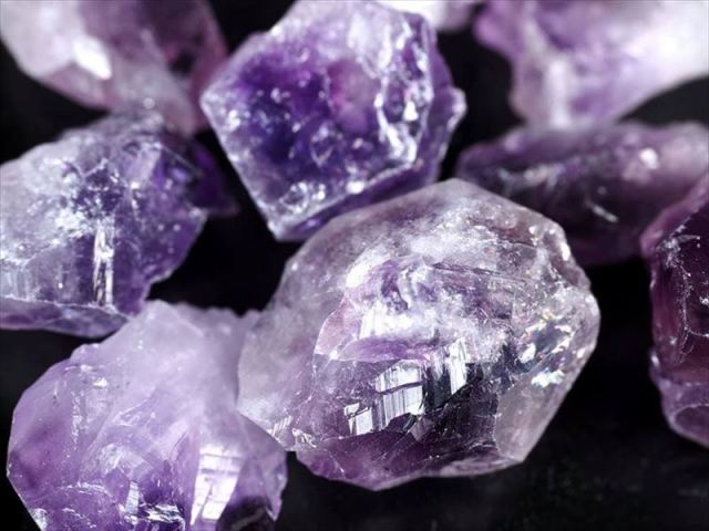 人気組み合わせ2種結晶原石の詰め合わせ アメジスト 紫水晶 ×シトリン