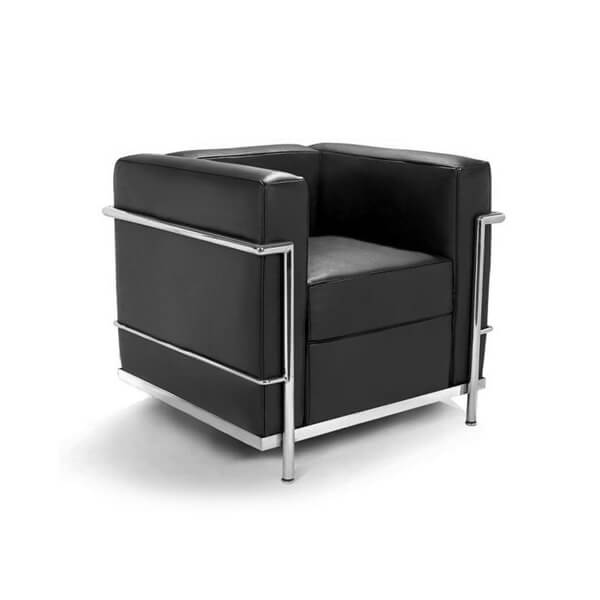 ル・コルビジェ 本革ソファ LC2 1人掛け(デザイナーズ家具)