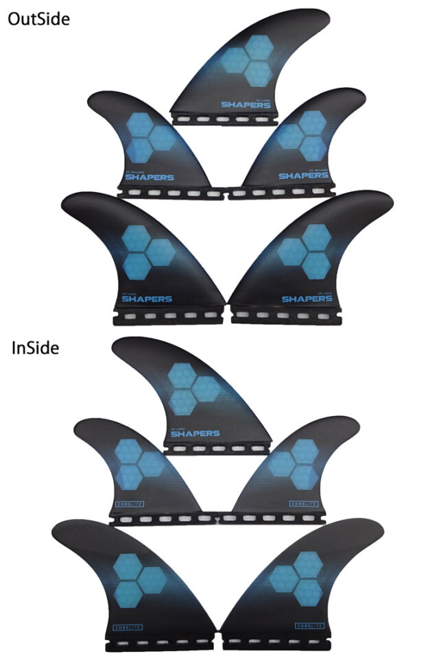 SHAPERS FIN シェイパーズフィン AM2 CORELITE FUTURE [LARGE] TRI