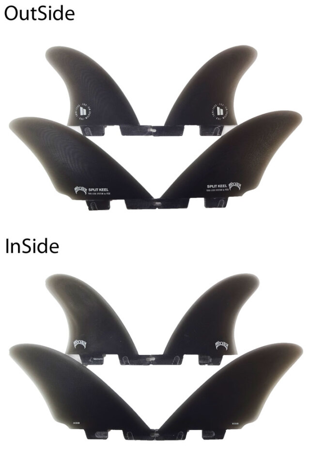 店内ポイント20倍中!!] FCS2 フィン MB SPLIT KEEL Quad Set