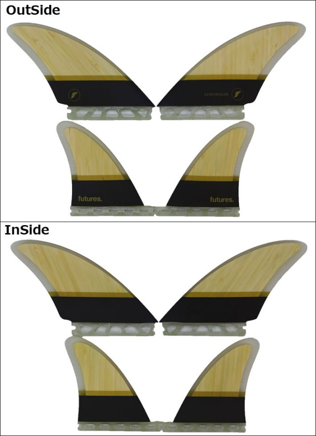 futures.フィン フューチャー フィン RTM HEX BAMBOO CONTROLLER QUAD