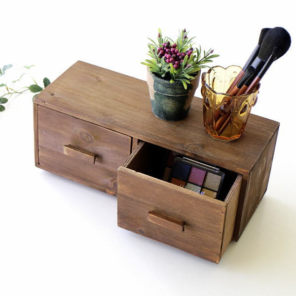 卓上収納 引き出し 木製 卓上チェスト 小物入れ 小物収納ケース