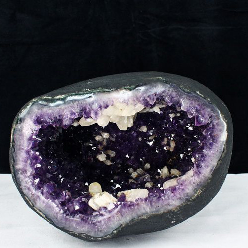 10.4Kgウルグアイ産 サークルジオード カルサイト共生 アメジスト