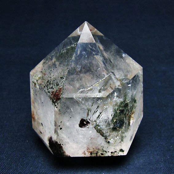 パワーストーン 天然石 ガーデン水晶六角柱[T577-4670]