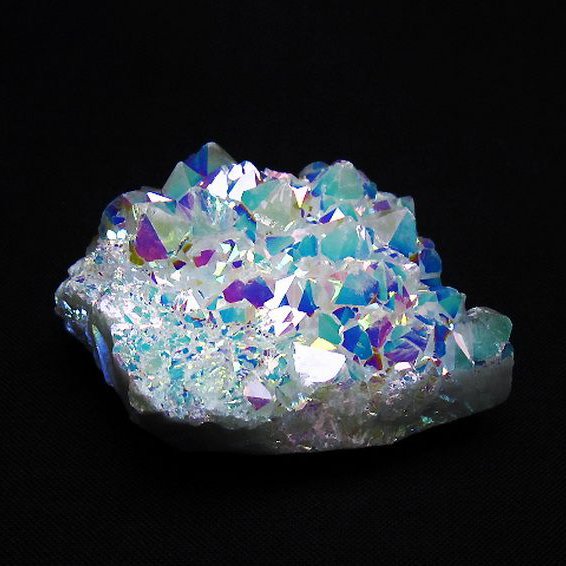 パワーストーン 天然石 レインボーオーラ水晶クラスター[T693-4815]