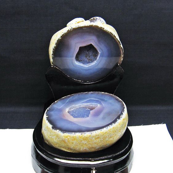 2.4Kgペア水晶トレジャーメノウ[T604-7176]