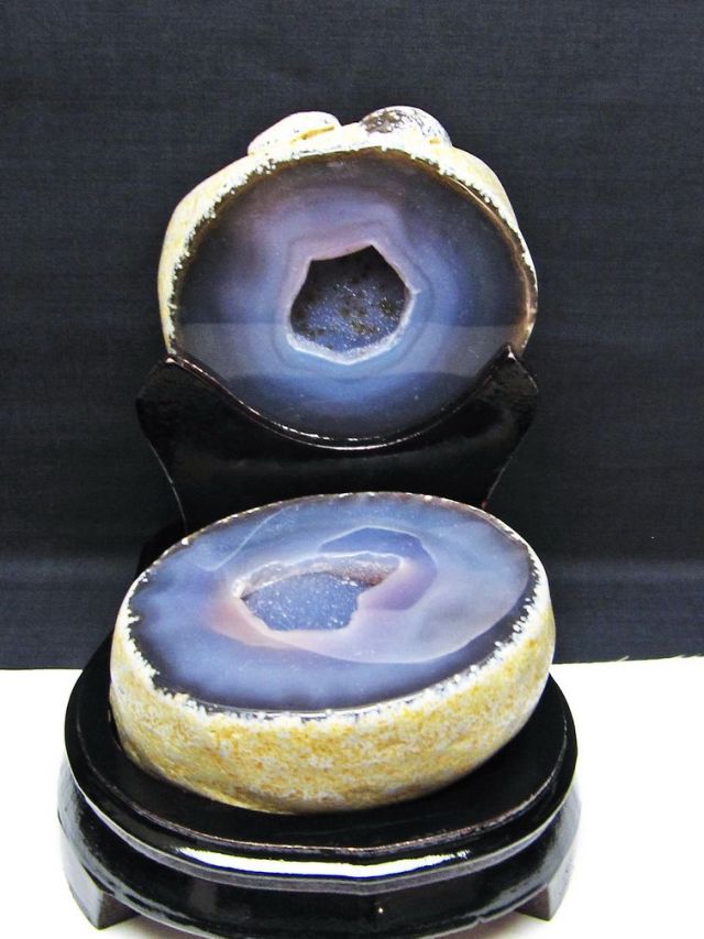 2.4Kgペア水晶トレジャーメノウ[T604-7176]