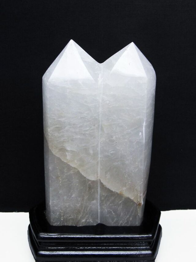 2.4Kg ヒマラヤ水晶 ダブルポイント[T627-5738]