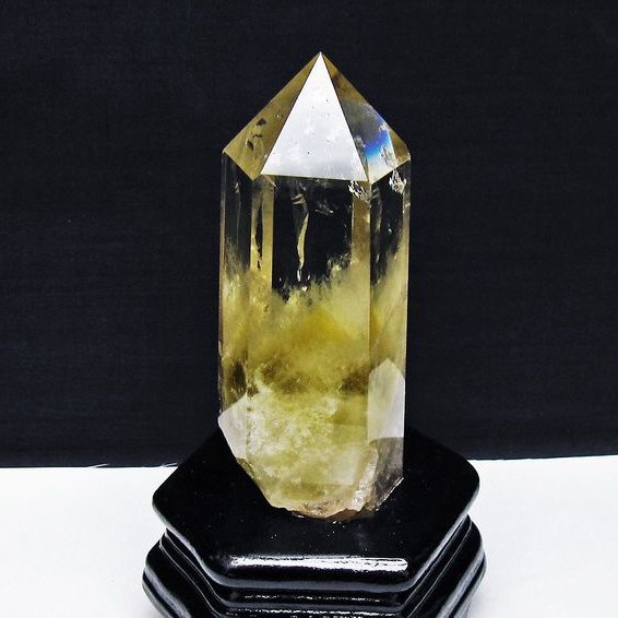 パワーストーン 天然石 シトリン水晶六角柱[T719-4995]