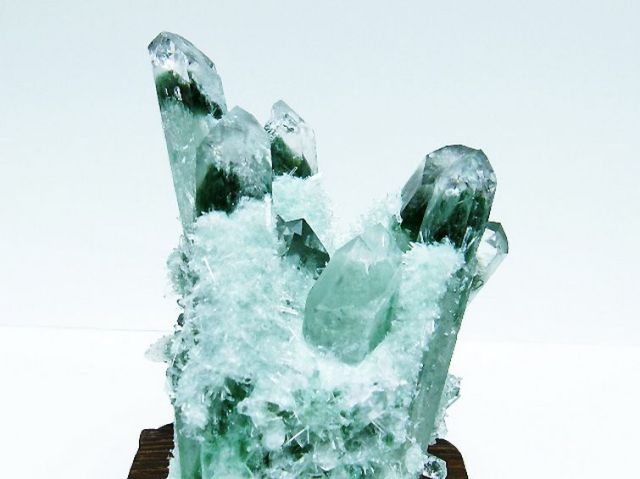 パワーストーン 天然石 緑水晶 グリーンクォーツ クラスター[T802-5508]