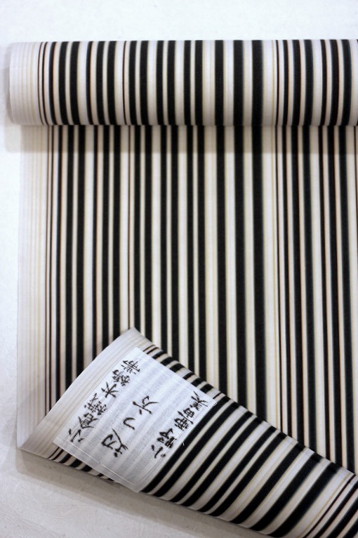 草木染手織九寸名古屋帯/小野亜由美 小倉織小倉縞
