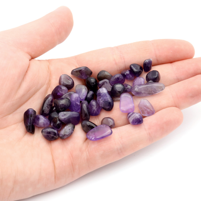 アメジスト さざれ石 1kg まとめ売り お得 本物 丸タイプ サイズ小 AAA