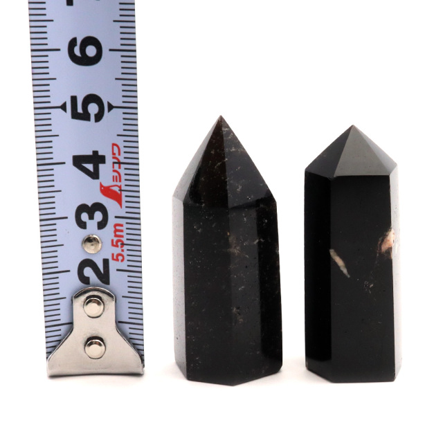 モリオン 黒水晶 六角柱 ポイント 山東省産 浄化 魔除け 天然石