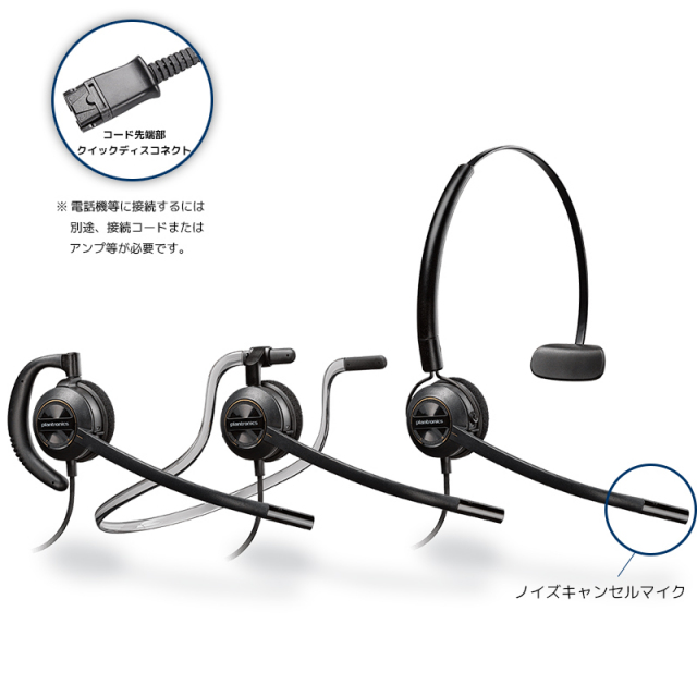 Plantronics（プラントロニクス） HW540 コンバーチブル、ノイズ