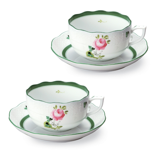 ウィーンの薔薇] ティーカップ&ソーサー ペア