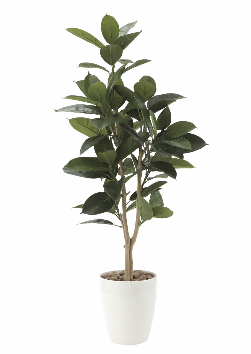 光触媒 光の楽園 ゴムの木1.25m【インテリア フェイクグリーン 人工