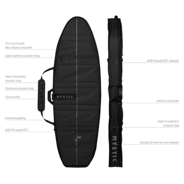 1点限定】Mystic Saga Surfboard Travel Boardbag 6ft3in
