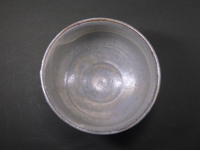 水野双鶴（粉引き茶碗）