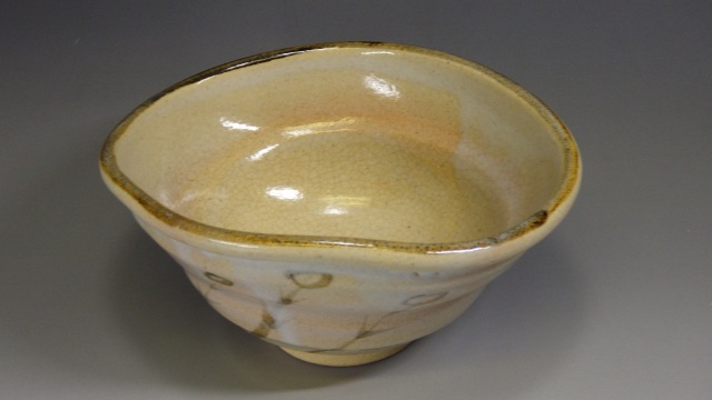 柴田好寛（瀬戸唐津編笠形抹茶茶碗）