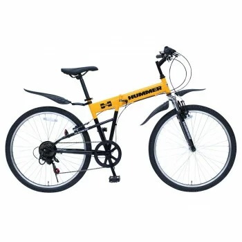 HUMMER 折りたたみ自転車 フロントサスペンション 6段変速 FD-MTB266SE