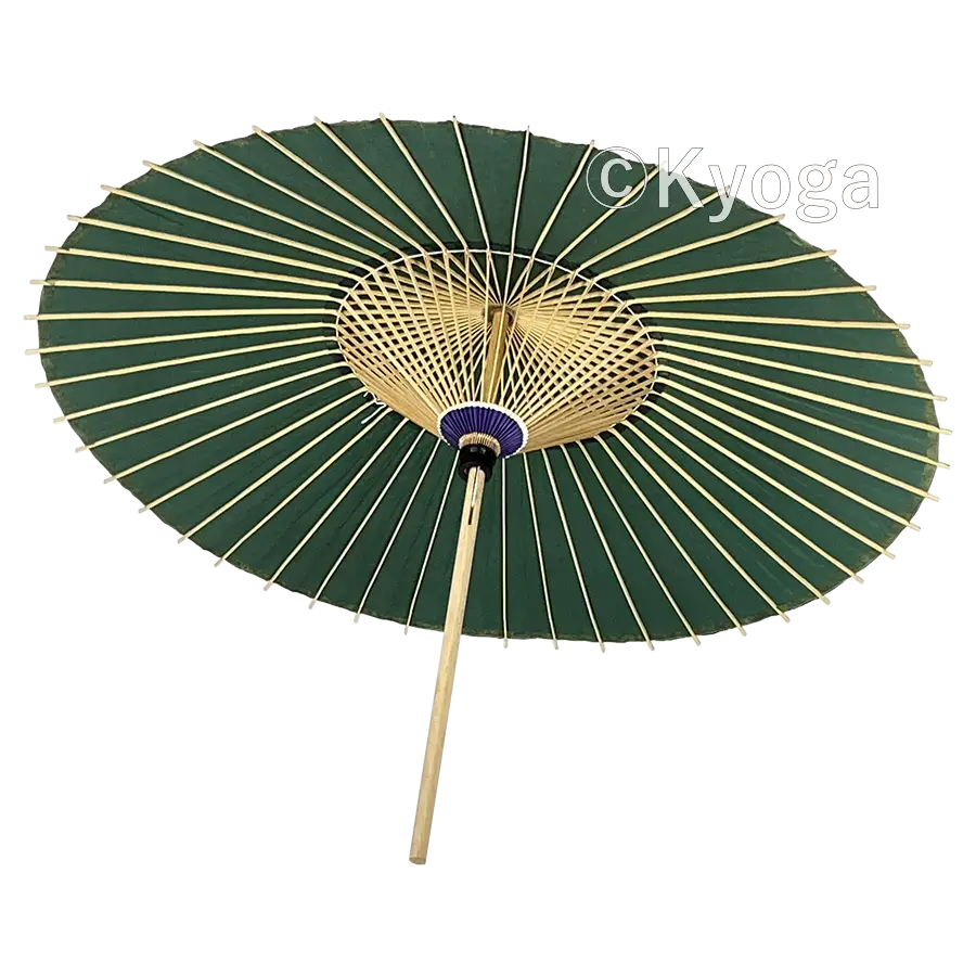 和傘・野点傘専門店 恭雅】 和傘 − 大番傘 深緑 48本骨 (自社調合