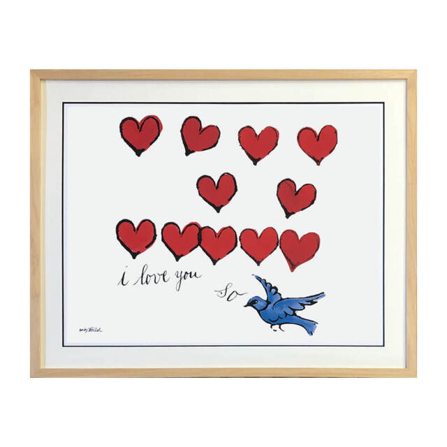 Andy Warhol（アンディ ウォーホル） I LOVE YOU SO C. 1958(M-size