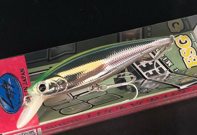 ラッキークラフト ビーフリーズ78S ESG ハーフミラーグローー 78mm