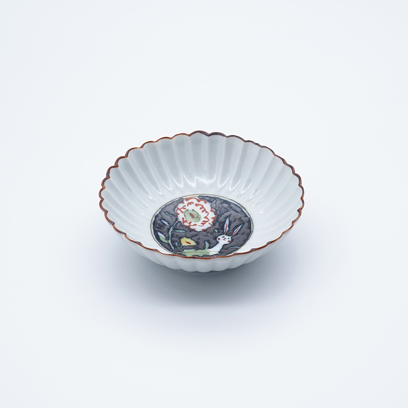 菊割鉢(小)(白)｜空萌工房(そらもえこうぼう)｜田口紀美子