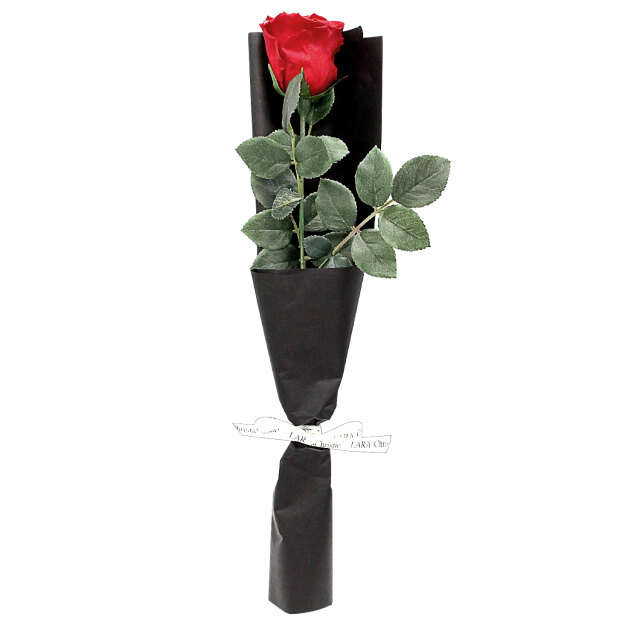 ロイヤルローズ プリザーブドフラワー 薔薇 1輪 lf52-0001