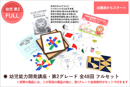 幼児能力開発家庭講座 第2グレードスタートセット フルセット（新規