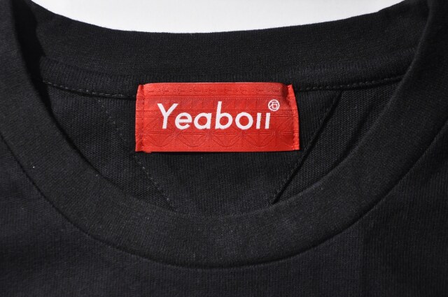 YEABOII ビッグシルエット カラフルクペシ ブラック/YB23SS04