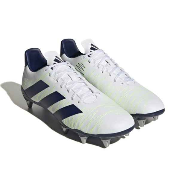adidas Rugby カカリ SG ホワイト×ネイビー HP6895 ラグビースパイク