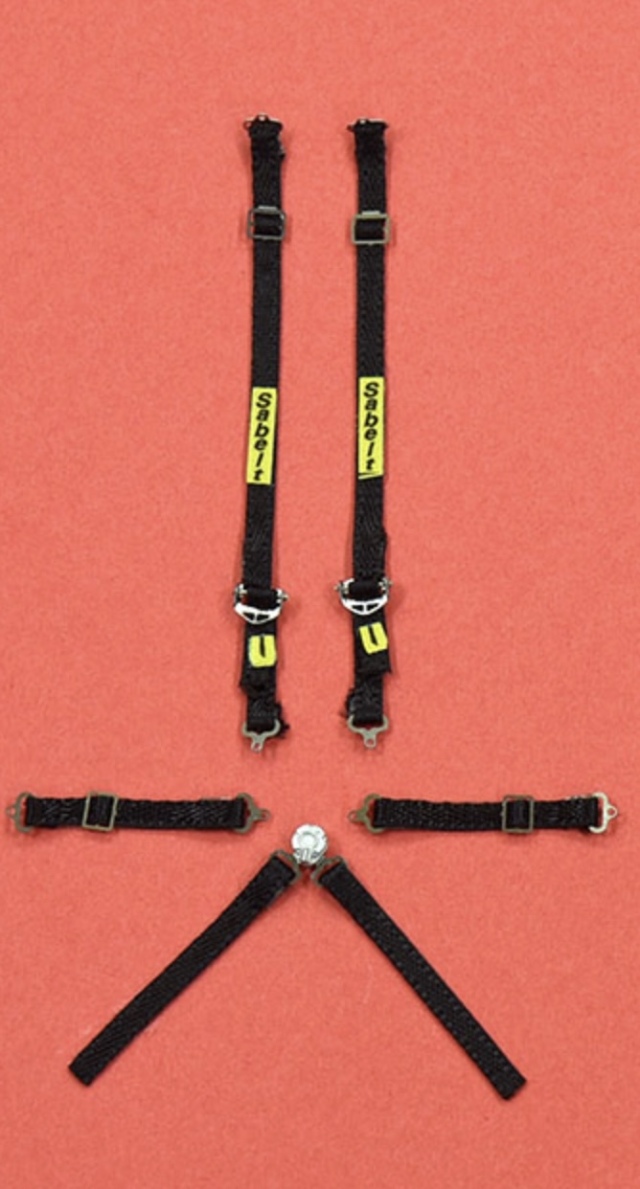 モデルファクトリーヒロ 1/24 シートベルト 2020年以降 ブラック MFH